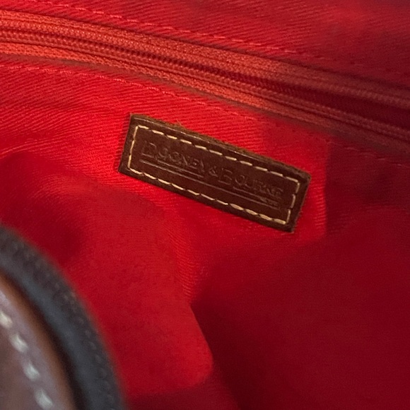 Dooney & Bourke Chocolate Brown Leather Hobo Bag - Picture 5 of 11